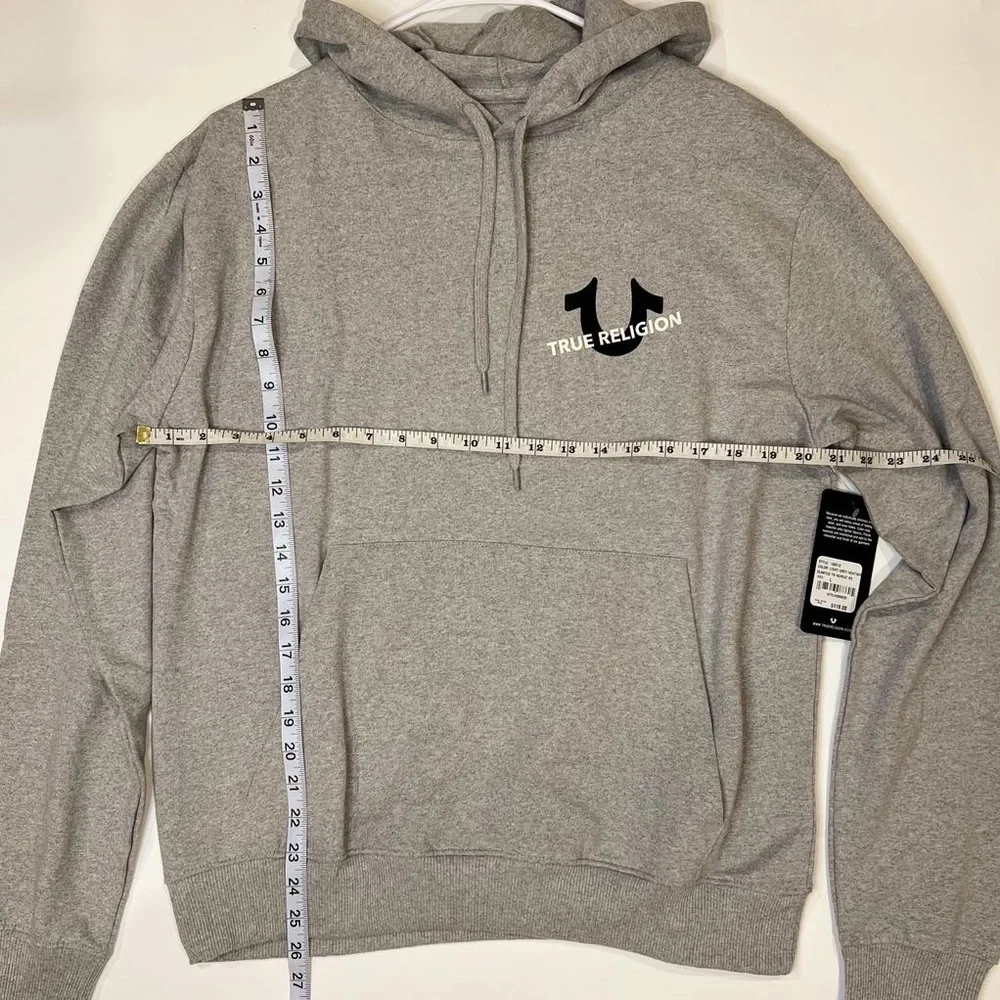 TRUE RELIGION New Hoodie Pullover Sweater with‎ Front pocket Style 108212 LARGE